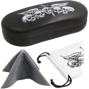 - Men Sunglasses Case in Skulls Print - Glasses Case Holder in Elegant Distressed Grey - Eyeglasses Case Hard Shell with Microfiber Pouch & Cloth for Men and Women (AS87 Skulls) - Men Sunglasses Case in Skulls Print - Glasses Case Holder in Elegant Distressed Grey - Eyeglasses Case Hard Shell with Microfiber Pouch & Cloth for Men and Women (AS87 Skulls)