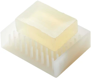 Home Self Draining Soap Tray - Floating Holder Dish for Sink, Silicone, No Assembly Req. Home Self Draining Soap Tray - Floating Holder Dish for Sink, Silicone, No Assembly Req.