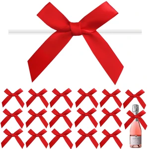 120 Pack 3 inches Twist Tie Bows Red, Satin Bows with Twist Ties for Treat Bags, Pretied Bows, Twist Tied Bows with Wire, Pre Tied Ribbon Bows for Tying Up Packages, Baby Shower, Favors 120 Pack 3 inches Twist Tie Bows Red, Satin Bows with Twist Ties for Treat Bags, Pretied Bows, Twist Tied Bows with Wire, Pre Tied Ribbon Bows for Tying Up Packages, Baby Shower, Favors