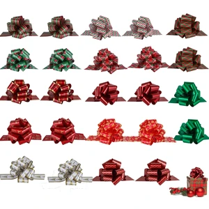 Christmas Gift Wrap Bows Ribbon 40mm for Xmas Wrapping, Christmas Decorations, Florist Wrap (24PCS in 12 Patterns) Christmas Gift Wrap Bows Ribbon 40mm for Xmas Wrapping, Christmas Decorations, Florist Wrap (24PCS in 12 Patterns)