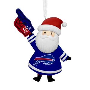 Christmas Ornament, NFL Buffalo Bills Santa Fan Ornament, Gifts for Sports Fans Christmas Ornament, NFL Buffalo Bills Santa Fan Ornament, Gifts for Sports Fans