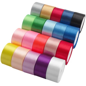1 Inch Satin Ribbon Set 20 Rolls Rainbow Ribbon, 5 Yards Each (Total 100 Yards), Decorative Ribbon for Gift Wrapping, Crafts Hair Bows, Flower Bouquet, Wedding Party Decorat 1 Inch Satin Ribbon Set 20 Rolls Rainbow Ribbon, 5 Yards Each (Total 100 Yards), Decorative Ribbon for Gift Wrapping, Crafts Hair Bows, Flower Bouquet, Wedding Party Decorat