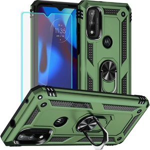 for Moto G Pure Phone Case, Moto G Power 2022 Case with HD Screen Protector, Military Grade Protective Cases with Ring for Moto G Pure (Army Green) for Moto G Pure Phone Case, Moto G Power 2022 Case with HD Screen Protector, Military Grade Protective Cases with Ring for Moto G Pure (Army Green)