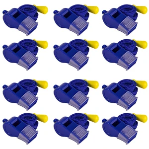 12 Pack Sport Whistles with Lanyar for Coaches, Referees and Officials, Loud Crisp Sound (12 Pcs(Blue)) 12 Pack Sport Whistles with Lanyar for Coaches, Referees and Officials, Loud Crisp Sound (12 Pcs(Blue))