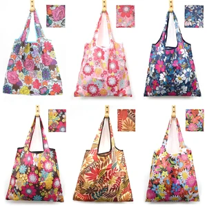 6 Pcs Set Reusable Grocery Bags, Foldable Shopping Bags, Large Groceries Bags with Pouch Bulk, Ripstop, Easy CarryingWaterproof, Eco-Friendly, Machine Washable Nylon Tote Bag (Shiny Flowers) 6 Pcs Set Reusable Grocery Bags, Foldable Shopping Bags, Large Groceries Bags with Pouch Bulk, Ripstop, Easy CarryingWaterproof, Eco-Friendly, Machine Washable Nylon Tote Bag (Shiny Flowers)