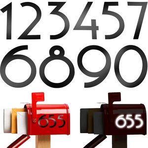 60 Pcs Reflective Mailbox Numbers Stickers, Self-Adhesive Waterproof Vinyl House Numbers for Outside, 0-9 Number Decals for Mailbox, Door, Sign, Car, Address, Business(4 Inch,Black) 60 Pcs Reflective Mailbox Numbers Stickers, Self-Adhesive Waterproof Vinyl House Numbers for Outside, 0-9 Number Decals for Mailbox, Door, Sign, Car, Address, Business(4 Inch,Black)