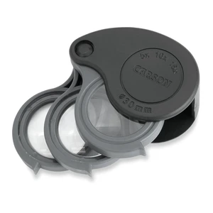 TriView 5x/10x/15x Folding Loupe Magnifier with Built-in Case, 3-in-1 Portable Loupe Magnifying Glass - Adjustable Magnification, Great for Jewelry (TV-15) TriView 5x/10x/15x Folding Loupe Magnifier with Built-in Case, 3-in-1 Portable Loupe Magnifying Glass - Adjustable Magnification, Great for Jewelry (TV-15)