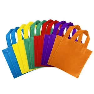 Assorted Colorful Solid Blank Fabric Tote Party Gift Bags Rainbow with Handles for Birthday Favors, Snacks, Decoration, Arts & Crafts, Event Supplies (12 Pack)(8" Inches) Assorted Colorful Solid Blank Fabric Tote Party Gift Bags Rainbow with Handles for Birthday Favors, Snacks, Decoration, Arts & Crafts, Event Supplies (12 Pack)(8" Inches)