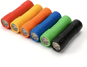 9-LED Mini Flashlight for Kids, 6 Pack Bright Small LED Flashlight Set, Bulk 6 Assorted Color Emergency Flashlight for Party, Adventure, Camping, Night Walk, Classroom Teaching, Batteries Included 9-LED Mini Flashlight for Kids, 6 Pack Bright Small LED Flashlight Set, Bulk 6 Assorted Color Emergency Flashlight for Party, Adventure, Camping, Night Walk, Classroom Teaching, Batteries Included