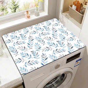 Leaf Aesthetics Washer and Dryer Covers for the Top, Plants Theme Washer Protector Mat Non-slip for Countertop, 23.6" x 19.7" Dust-proof for Laundry Room Kitchen Leaf Aesthetics Washer and Dryer Covers for the Top, Plants Theme Washer Protector Mat Non-slip for Countertop, 23.6" x 19.7" Dust-proof for Laundry Room Kitchen
