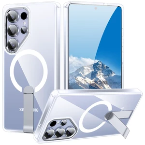 for Samsung Galaxy-S25-Ultra case, Built-in Kickstand, Clear | Compatible with MagSafe, Military-Grade Shockproof Protection, Slim Fit & Crystal Clear Phone Case for S25 Ultra for Samsung Galaxy-S25-Ultra case, Built-in Kickstand, Clear | Compatible with MagSafe, Military-Grade Shockproof Protection, Slim Fit & Crystal Clear Phone Case for S25 Ultra