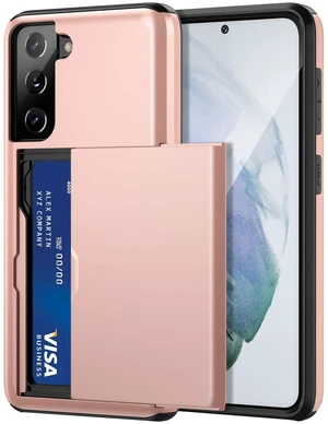for Samsung Galaxy S21 Case Wallet Credit Card Cash Holder Rose Gold | Slide Cover Dual Layer Hybrid Protective Hard PC Soft TPU Rubber Cover Phone Case for Samsung Galaxy S21 5G 6.2'' Women Men for Samsung Galaxy S21 Case Wallet Credit Card Cash Holder Rose Gold | Slide Cover Dual Layer Hybrid Protective Hard PC Soft TPU Rubber Cover Phone Case for Samsung Galaxy S21 5G 6.2'' Women Men