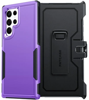 for Samsung Galaxy S22-Ultra Case: Dual Layer Cover with Belt-Clip | Military Grade Drop Protection Cell Phone Cases, Non Slip Shockproof Rugged Durable Heavy Duty Protective Bumper Tough Purple for Samsung Galaxy S22-Ultra Case: Dual Layer Cover with Belt-Clip | Military Grade Drop Protection Cell Phone Cases, Non Slip Shockproof Rugged Durable Heavy Duty Protective Bumper Tough Purple