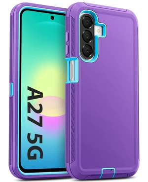 for Samsung Galaxy A27 5G Case Rugged & Tough Protection - Purple | Shockproof Bumper & Durable Dual-Layer Back Cover with Port Dustproof/ Drop Poof Scratch Tough Protection Armor Phone Cases for Samsung Galaxy A27 5G Case Rugged & Tough Protection - Purple | Shockproof Bumper & Durable Dual-Layer Back Cover with Port Dustproof/ Drop Poof Scratch Tough Protection Armor Phone Cases