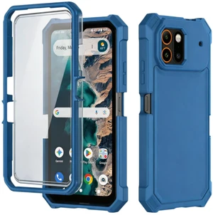 Phone Case for ATT TREK with Screen Protector Full Body Protection | ATT Trek SN515AR Phone Case Front Silicone Bumper Hard Plastic Back Shockproof Rugged Corner Military Grade Design Blue Phone Case for ATT TREK with Screen Protector Full Body Protection | ATT Trek SN515AR Phone Case Front Silicone Bumper Hard Plastic Back Shockproof Rugged Corner Military Grade Design Blue