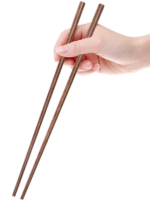 12 Inches Long Wenge Wood Chopsticks for Hotpot Reusable Chinese Style Chopsticks Kitchen Chop Sticks 2 Pairs 12 Inches Long Wenge Wood Chopsticks for Hotpot Reusable Chinese Style Chopsticks Kitchen Chop Sticks 2 Pairs