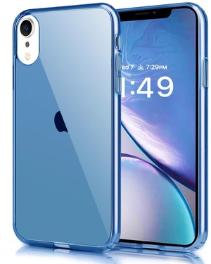 Compatible with iPhone XR Case Clear Soft Transparent Shockproof Protective Slim Thin Bumper Phone Cover for XR, Navy Blue Compatible with iPhone XR Case Clear Soft Transparent Shockproof Protective Slim Thin Bumper Phone Cover for XR, Navy Blue