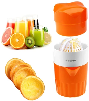 Hand Juicer Citrus Orange Squeezer Manual Lid Rotation Press Reamer for Lemon Lime Grapefruit with Strainer and Container, 2 Cups Hand Juicer Citrus Orange Squeezer Manual Lid Rotation Press Reamer for Lemon Lime Grapefruit with Strainer and Container, 2 Cups