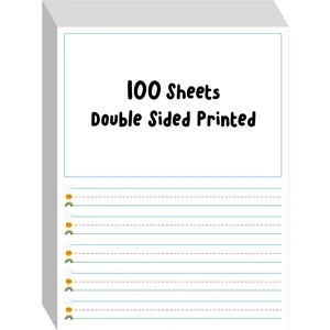 100 Sheets Ruled Writing Paper, Double-Sided Printing 1 Line Spacing with Blank Area Handwriting Writing Paper with Dotted Lines Practice Paper for Kindergarten Toddlers Kids (8 x 10.6) 100 Sheets Ruled Writing Paper, Double-Sided Printing 1 Line Spacing with Blank Area Handwriting Writing Paper with Dotted Lines Practice Paper for Kindergarten Toddlers Kids (8 x 10.6)
