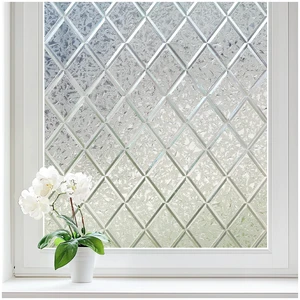 Window Privacy Film, Decorative Frosted Film, Lattice 17.5" x 78.7" | Static Cling Removable Stained Glass Clings, UV & Heat Blocking Anti-Glare, 3D Sticker for Home Office Front Door Bathroom Window Privacy Film, Decorative Frosted Film, Lattice 17.5" x 78.7" | Static Cling Removable Stained Glass Clings, UV & Heat Blocking Anti-Glare, 3D Sticker for Home Office Front Door Bathroom
