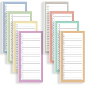 8 Pack Magnetic Notepads for Refrigerator, Assorted Colors Memo Pads with Lined Pages, 30 Sheets Each, Ideal for Grocery Lists, to-Do, & Shopping 8 Pack Magnetic Notepads for Refrigerator, Assorted Colors Memo Pads with Lined Pages, 30 Sheets Each, Ideal for Grocery Lists, to-Do, & Shopping