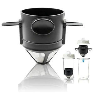Pour Over Coffee Dripper Foldable,Stainless Steel Coffee Filter,Metal Mesh Coffee Filters Reusable,Portable Backpacking Manual Coffee Maker Single Cup Pour Over Coffee Dripper Foldable,Stainless Steel Coffee Filter,Metal Mesh Coffee Filters Reusable,Portable Backpacking Manual Coffee Maker Single Cup