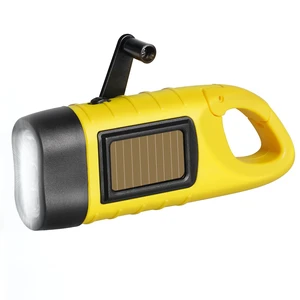 Hand Crank Solar Powered Flashlights,Compact Emergency LED Flashlight Handheld Survival Flashlight,Quick Snap Carbiner Dynamo Flashlighting for Outdoor,Sports,Hiking (1 Pack-Yellow) Hand Crank Solar Powered Flashlights,Compact Emergency LED Flashlight Handheld Survival Flashlight,Quick Snap Carbiner Dynamo Flashlighting for Outdoor,Sports,Hiking (1 Pack-Yellow)