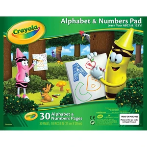 Alphabet & Numbers Pad 10"X8"-30 Sheets Alphabet & Numbers Pad 10"X8"-30 Sheets