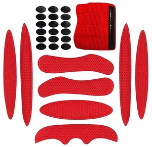 Helmet Padding Kit, Bicycle Replacement Universal Foam Pads Kits Set Mats for Bike Motorcycle Cycling Helmet Accessories (Red, Set of 1) Helmet Padding Kit, Bicycle Replacement Universal Foam Pads Kits Set Mats for Bike Motorcycle Cycling Helmet Accessories (Red, Set of 1)