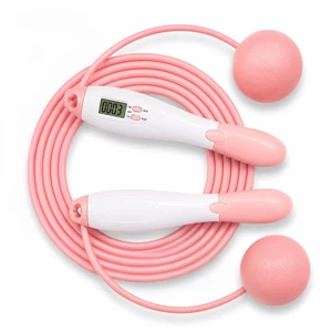 Cordless Jump Rope with Counter & LCD Display 2-in-1 Weighted Ball Skipping Rope & Adjustable Steel Cable Tangle-Free Speed Jump Rope for Women, Men & Kids Gym Cardio Fitness Equipment (Pink) Cordless Jump Rope with Counter & LCD Display 2-in-1 Weighted Ball Skipping Rope & Adjustable Steel Cable Tangle-Free Speed Jump Rope for Women, Men & Kids Gym Cardio Fitness Equipment (Pink)