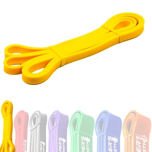 Heavy Duty Resistance Stretch Loop Bands for Powerlifting Workout Exercise and Assisted Pull Ups 1. Yellow Heavy Duty Resistance Stretch Loop Bands for Powerlifting Workout Exercise and Assisted Pull Ups 1. Yellow