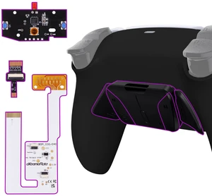 eXtremeRate Back Paddles Programable RISE4 V4 Remap Kit for PS5 Controller BDM-030 040 050 060, Upgrade Board Redesigned Bottom Shell 4 Back Buttons Set for PS5 Controller - Black eXtremeRate Back Paddles Programable RISE4 V4 Remap Kit for PS5 Controller BDM-030 040 050 060, Upgrade Board Redesigned Bottom Shell 4 Back Buttons Set for PS5 Controller - Black