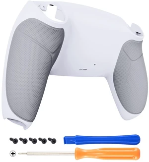 eXtremeRate White & Gray Performance Rubberized Grip Custom Back Plate Bottom Shell Compatible with ps5 Controller, Replacement Back Shell Cover Compatible with ps5 Controller eXtremeRate White & Gray Performance Rubberized Grip Custom Back Plate Bottom Shell Compatible with ps5 Controller, Replacement Back Shell Cover Compatible with ps5 Controller