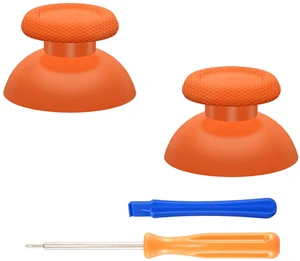 eXtremeRate Orange Replacement Thumbsticks for PS5 Controller, Custom Analog Stick Joystick for PS4 Controller Universal eXtremeRate Orange Replacement Thumbsticks for PS5 Controller, Custom Analog Stick Joystick for PS4 Controller Universal