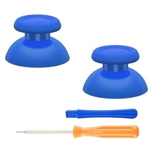 eXtremeRate Blue Replacement Thumbsticks for PS5 Controller, Custom Analog Stick Joystick for PS4 Controller Universal eXtremeRate Blue Replacement Thumbsticks for PS5 Controller, Custom Analog Stick Joystick for PS4 Controller Universal