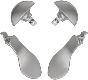 eXtremeRate Back Paddles for PS5 Edge Controller, Custom 4PCS Metallic Silver Replacement Interchangeable Metal Back Buttons - Without Controller eXtremeRate Back Paddles for PS5 Edge Controller, Custom 4PCS Metallic Silver Replacement Interchangeable Metal Back Buttons - Without Controller