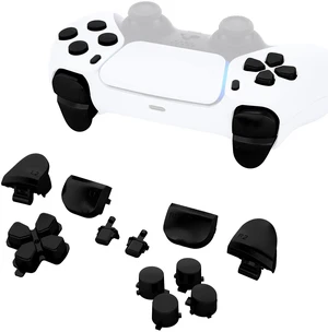 eXtremeRate Replacement D-pad R1 L1 R2 L2 Triggers Share Options Face Buttons, Chrome Black Full Set Buttons Compatible with ps5 Controller BDM-010 & BDM-020 eXtremeRate Replacement D-pad R1 L1 R2 L2 Triggers Share Options Face Buttons, Chrome Black Full Set Buttons Compatible with ps5 Controller BDM-010 & BDM-020