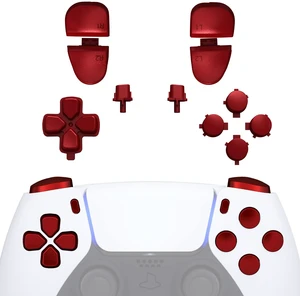 eXtremeRate Replacement D-pad R1 L1 R2 L2 Triggers Share Options Face Buttons, Scarlet Red Full Set Buttons Compatible with ps5 Controller BDM-030 BDM-040 BDM-050 BDM-060 - Controller NOT Included eXtremeRate Replacement D-pad R1 L1 R2 L2 Triggers Share Options Face Buttons, Scarlet Red Full Set Buttons Compatible with ps5 Controller BDM-030 BDM-040 BDM-050 BDM-060 - Controller NOT Included