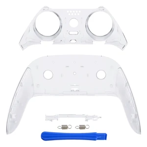 eXtremeRate Top Bottom Decorative Trim Shell Compatible with ps5 Edge Controller DIY Replacement Front Back Clip Shell, Custom Clear Plates Cover Compatible with ps5 Edge Controller eXtremeRate Top Bottom Decorative Trim Shell Compatible with ps5 Edge Controller DIY Replacement Front Back Clip Shell, Custom Clear Plates Cover Compatible with ps5 Edge Controller