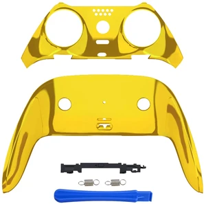 eXtremeRate Top Bottom Decorative Trim Shell Compatible with p s 5 Edge Controller DIY Replacement Front Back Clip Shell, Custom Chrome Gold Plates Cover Compatible with p s 5 Edge Controller eXtremeRate Top Bottom Decorative Trim Shell Compatible with p s 5 Edge Controller DIY Replacement Front Back Clip Shell, Custom Chrome Gold Plates Cover Compatible with p s 5 Edge Controller