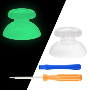 eXtremeRate Glow in Dark - Green Replacement Thumbsticks for PS5 Controller, Custom Analog Stick Joystick for PS4 Controller Universal eXtremeRate Glow in Dark - Green Replacement Thumbsticks for PS5 Controller, Custom Analog Stick Joystick for PS4 Controller Universal