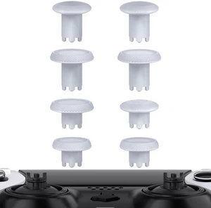 eXtremeRate ThumbsGear Interchangeable Thumbsticks for PS5 Edge Controller, Replacement Original White Analog Thumb Sticks Caps for PS5 Edge Controller - 4 Heights 3 Surfaces Grips -NO Thumbstick Base eXtremeRate ThumbsGear Interchangeable Thumbsticks for PS5 Edge Controller, Replacement Original White Analog Thumb Sticks Caps for PS5 Edge Controller - 4 Heights 3 Surfaces Grips -NO Thumbstick Base