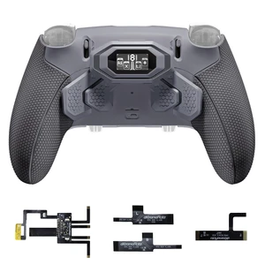 eXtremeRate BEYOND Back Paddles Kit for PS5 Edge Controller, OLED Display, Redesigned Rubberized Grips Bottom Shell, Remappable 4 Back Buttons for PS5 Edge Controller - New Hope Gray & Classic Gray eXtremeRate BEYOND Back Paddles Kit for PS5 Edge Controller, OLED Display, Redesigned Rubberized Grips Bottom Shell, Remappable 4 Back Buttons for PS5 Edge Controller - New Hope Gray & Classic Gray