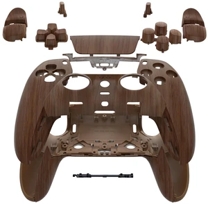 eXtremeRate Full Set Shell with Buttons Touchpad Cover Compatible with p s 5 Edge Controller, Wood Grain Replacement Decorative Trim Shell Front Back Plates Compatible with p-s-5 Edge Controller eXtremeRate Full Set Shell with Buttons Touchpad Cover Compatible with p s 5 Edge Controller, Wood Grain Replacement Decorative Trim Shell Front Back Plates Compatible with p-s-5 Edge Controller