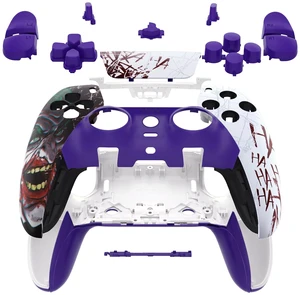 eXtremeRate Full Set Shell with Buttons Touchpad Cover Compatible with ps5 Edge Controller, Clown Hahaha Replacement Decorative Trim Shell Front Back Plates Compatible with ps5 Edge Controller eXtremeRate Full Set Shell with Buttons Touchpad Cover Compatible with ps5 Edge Controller, Clown Hahaha Replacement Decorative Trim Shell Front Back Plates Compatible with ps5 Edge Controller
