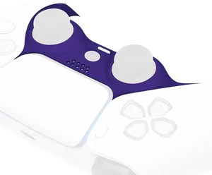 eXtremeRate Replacement Decorative Trim Shell Compatible with p s 5 Controller, Soft Touch DIY Clip Shell, Custom Plates Cover with Accent Rings - Purple eXtremeRate Replacement Decorative Trim Shell Compatible with p s 5 Controller, Soft Touch DIY Clip Shell, Custom Plates Cover with Accent Rings - Purple