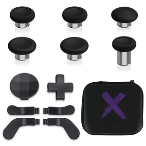 eXtremeRate 13 in 1 Component Pack Kit for Xbox Elite Series 2 Controller, 6 Metal Thumbsticks & Adjustment Tool, 2 D-Pads, 4 Paddles for Xbox Elite Series 2 Core Controller - Black & Metallic Silver eXtremeRate 13 in 1 Component Pack Kit for Xbox Elite Series 2 Controller, 6 Metal Thumbsticks & Adjustment Tool, 2 D-Pads, 4 Paddles for Xbox Elite Series 2 Core Controller - Black & Metallic Silver