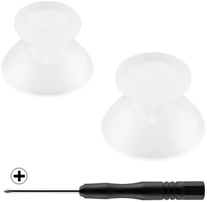 eXtremeRate Transparent Clear Replacement 3D Joystick Thumbsticks, Analog Thumb Sticks with Cross Screwdriver for Nintendo Switch Pro Controller eXtremeRate Transparent Clear Replacement 3D Joystick Thumbsticks, Analog Thumb Sticks with Cross Screwdriver for Nintendo Switch Pro Controller