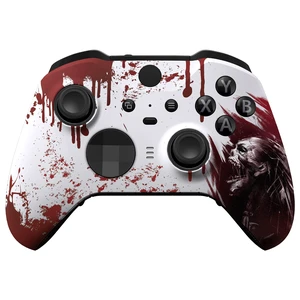 eXtremeRate Blood Zombie Replacement Faceplate Cover for Xbox One Elite Controller Series 2 (Model 1797), Soft Touch Front Housing Shell Case & Accent Rings for Xbox Elite Series 2 Core Controller eXtremeRate Blood Zombie Replacement Faceplate Cover for Xbox One Elite Controller Series 2 (Model 1797), Soft Touch Front Housing Shell Case & Accent Rings for Xbox Elite Series 2 Core Controller