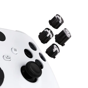 eXtremeRate ABXY Buttons for Xbox Series X & S Controller, Three-Tone Black & Clear with White Classic Symbols Action Keys Replacement Buttons for Xbox One S/X, Elite Series 2 & 1 Wireless Controller eXtremeRate ABXY Buttons for Xbox Series X & S Controller, Three-Tone Black & Clear with White Classic Symbols Action Keys Replacement Buttons for Xbox One S/X, Elite Series 2 & 1 Wireless Controller